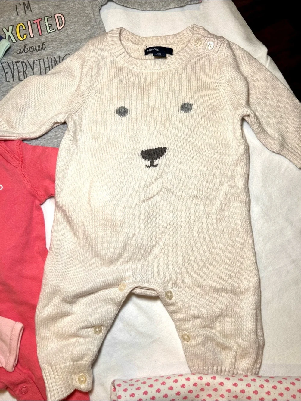 8 Piece Baby Girl Long Sleeve One Piece Bodysuit Bundle - 0-3 Mo Great Condition